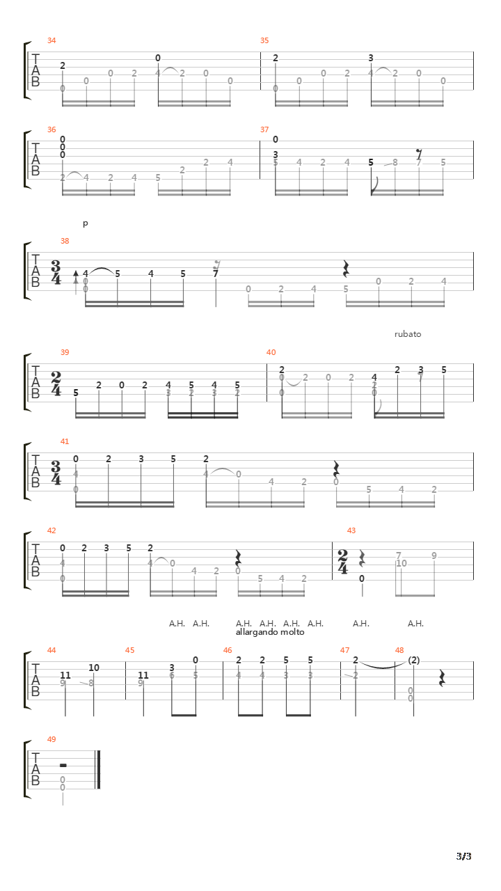Suite No 2 Andantino吉他谱