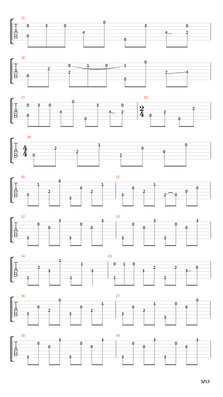 Eight Miles High吉他谱