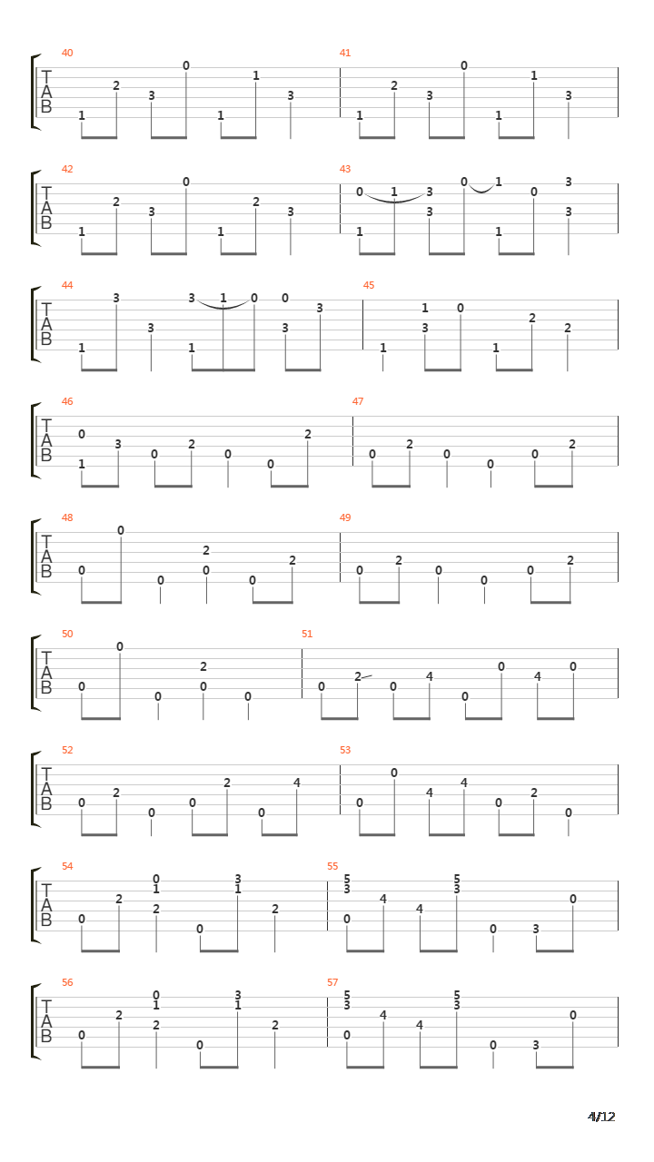 Eight Miles High吉他谱