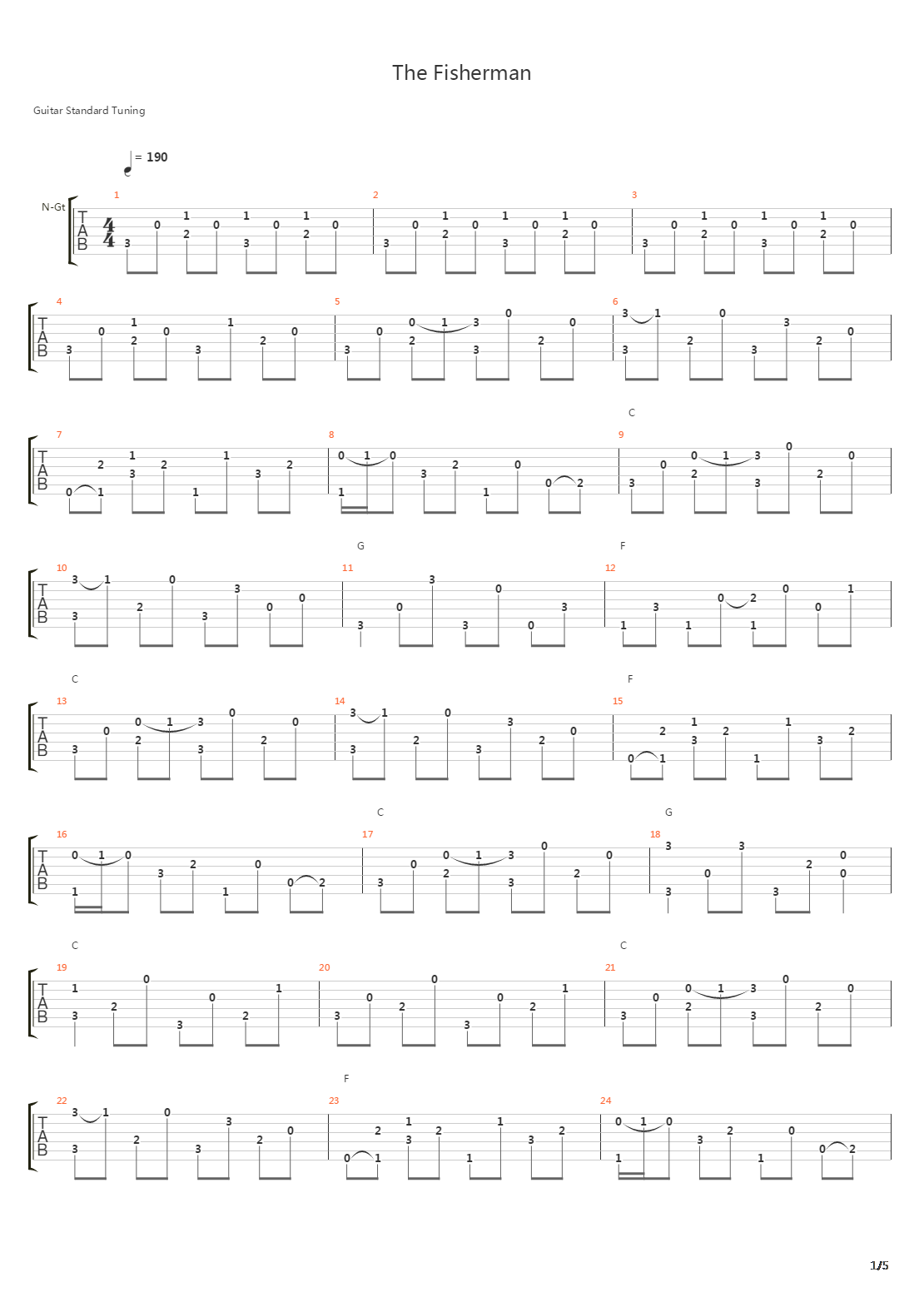 The Fisherman吉他谱