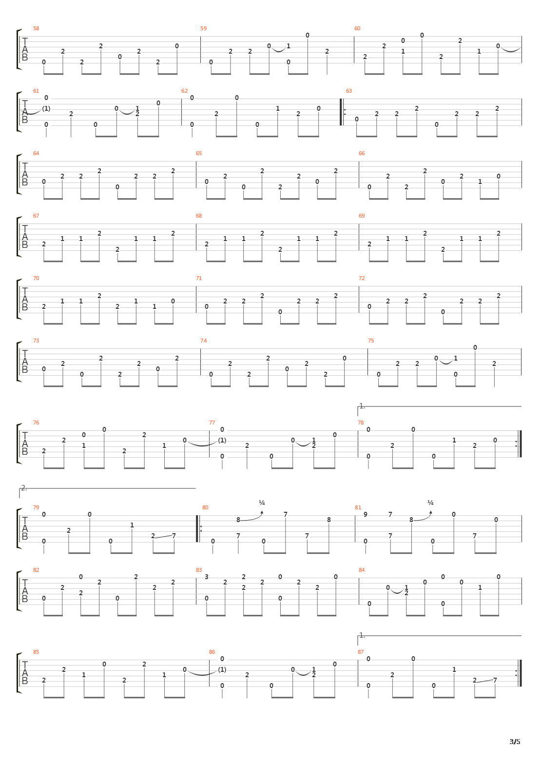 The Last Steam Engine Train(最后一部蒸汽机车 )吉他谱