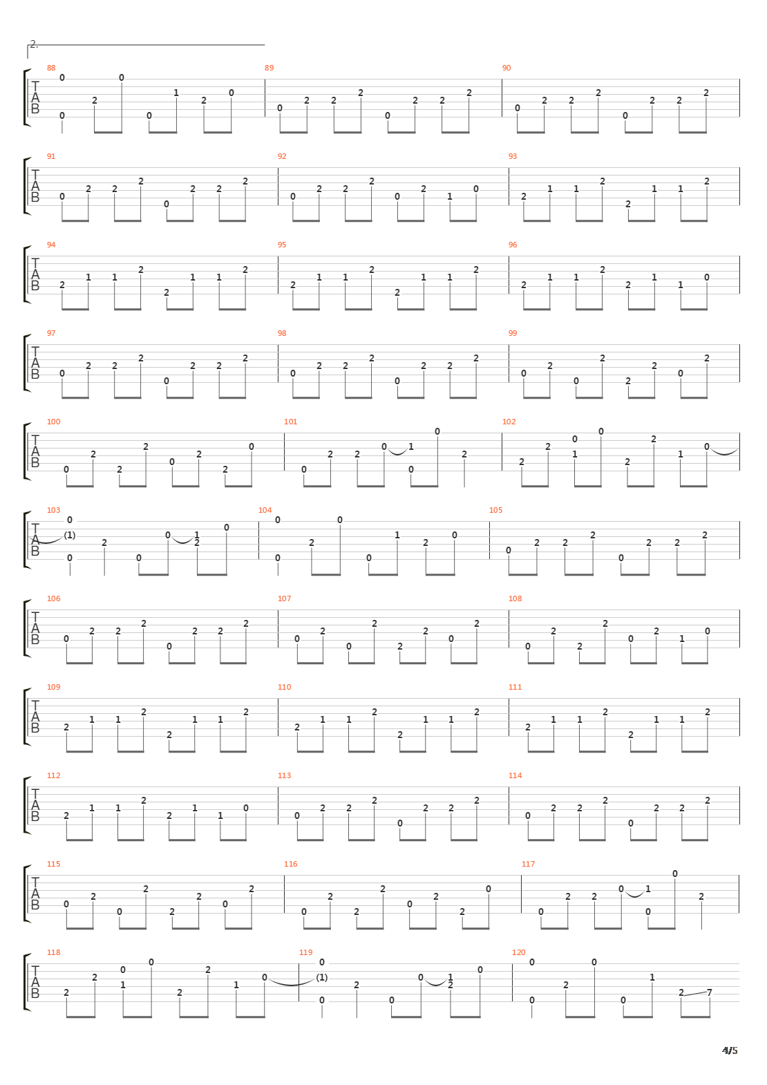 The Last Steam Engine Train(最后一部蒸汽机车 )吉他谱