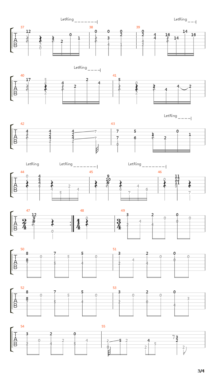 Opus 2 No 2 Sonata吉他谱