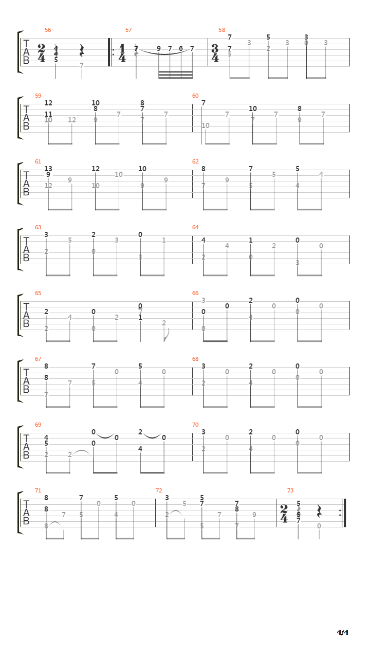 Opus 2 No 2 Sonata吉他谱