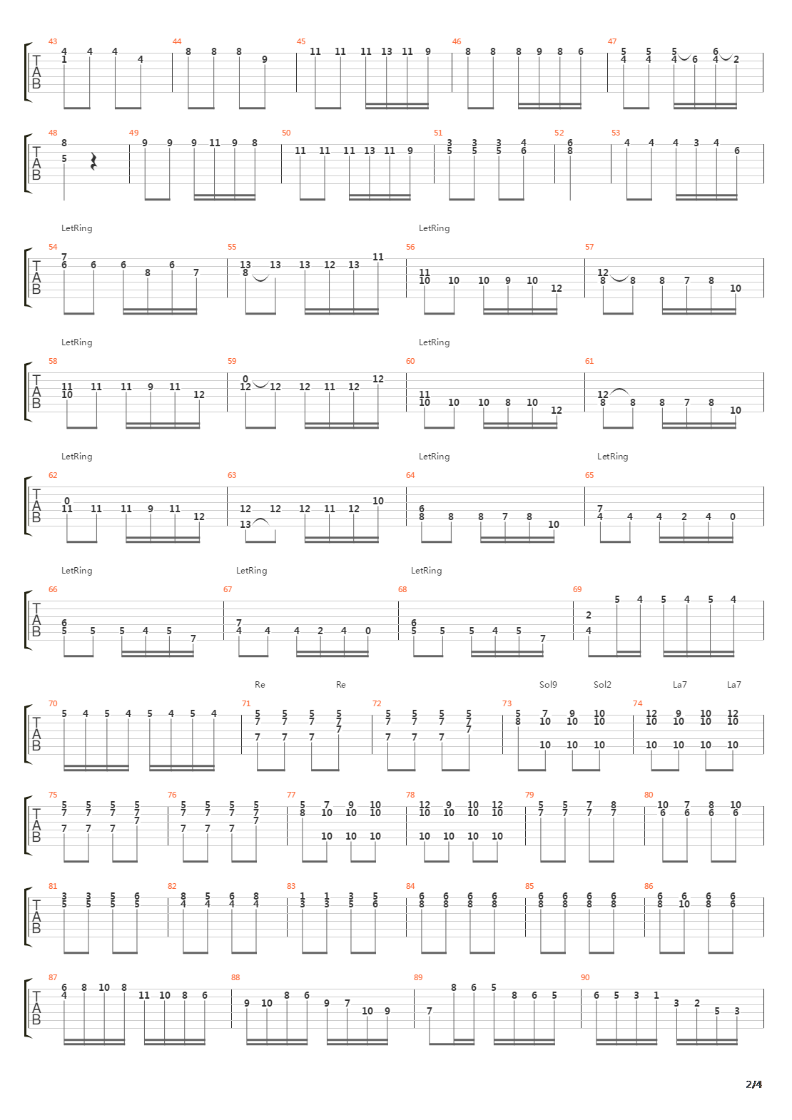 Sonata No 6 in F吉他谱