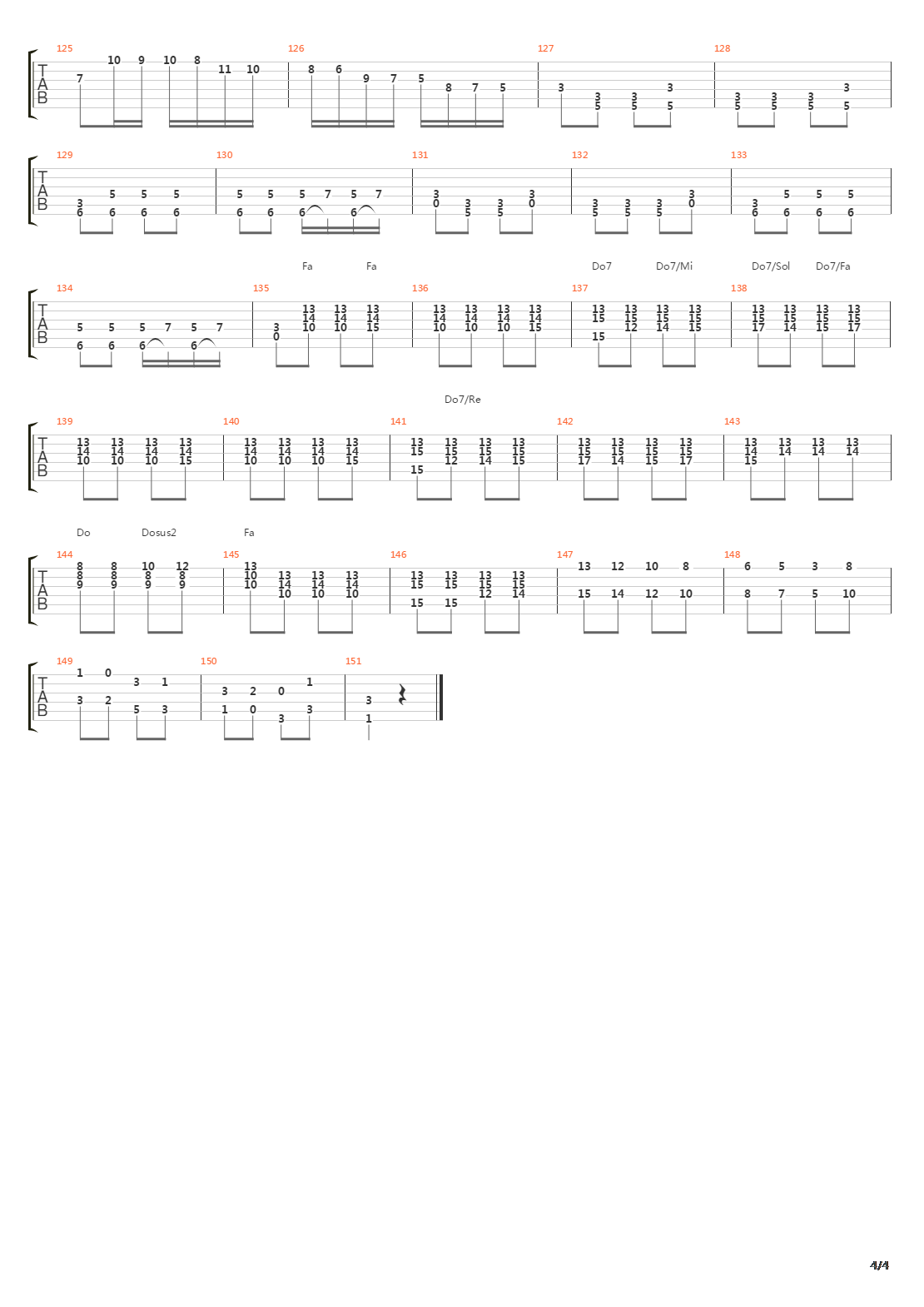 Sonata No 6 in F吉他谱