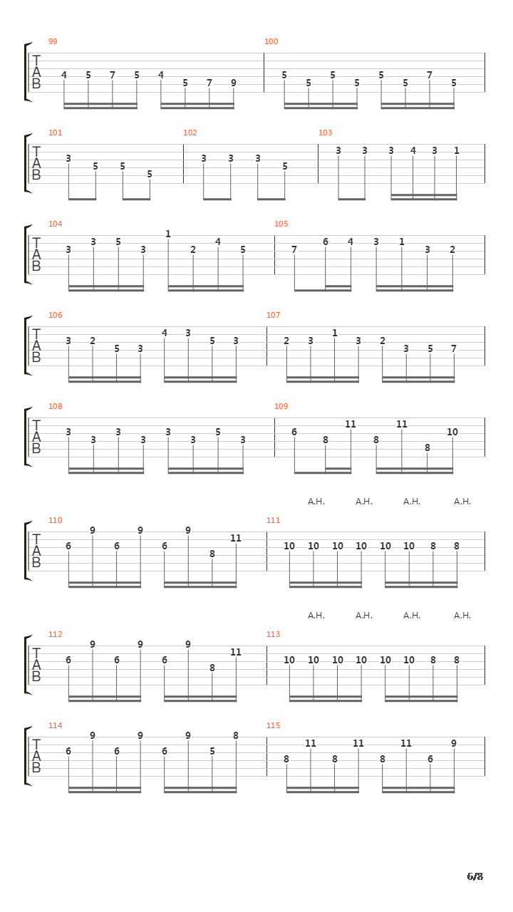 Sonata No 6 in F吉他谱