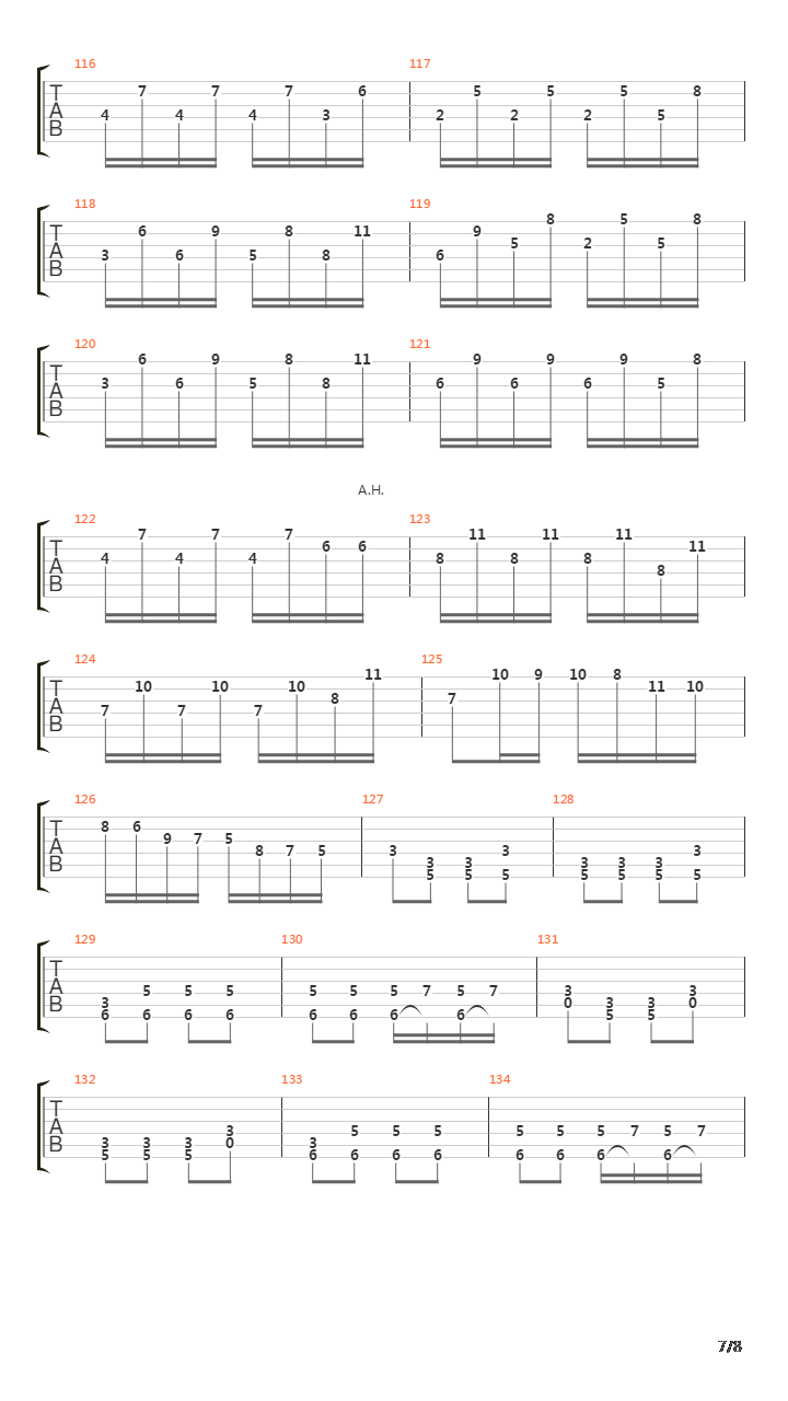 Sonata No 6 in F吉他谱