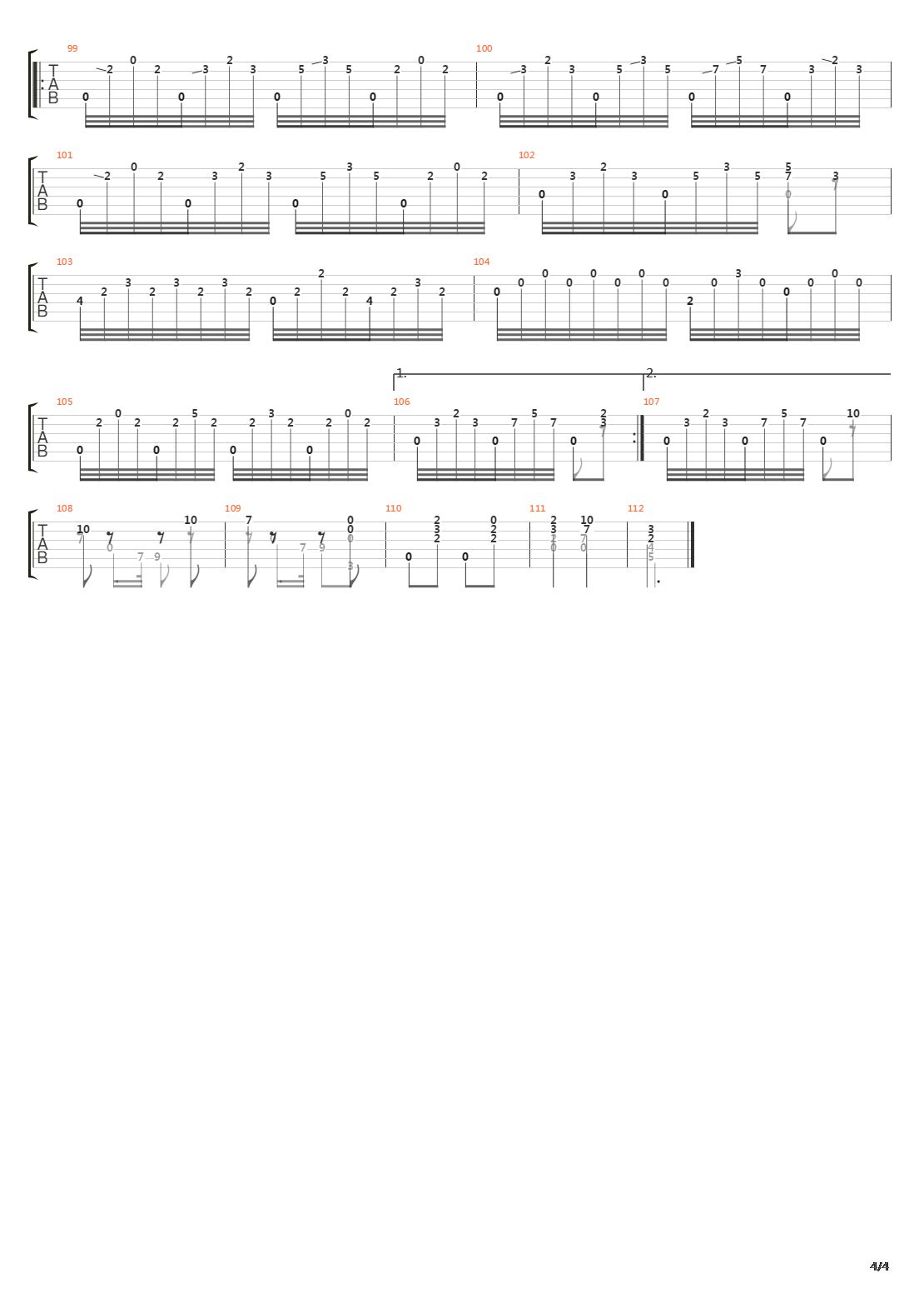 Opus 8 Air Varie Thema And Variation吉他谱