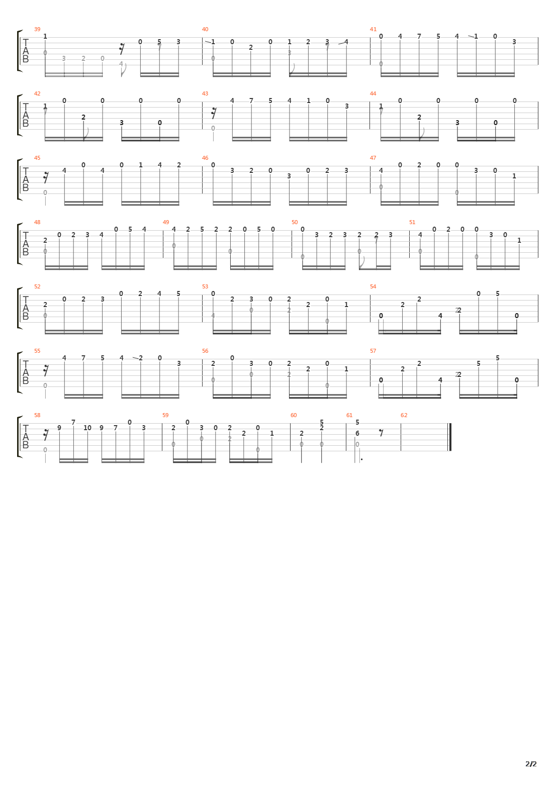 Opus 10 No 4吉他谱