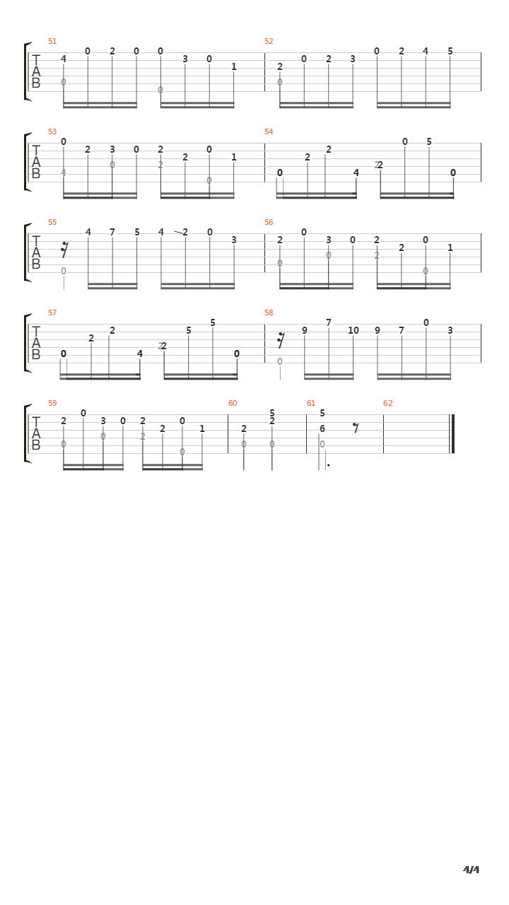 Opus 10 No 4吉他谱