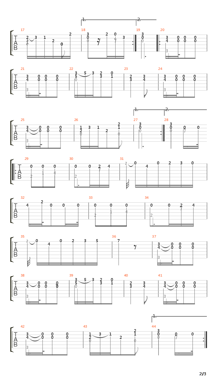 Opus 10 No 7吉他谱