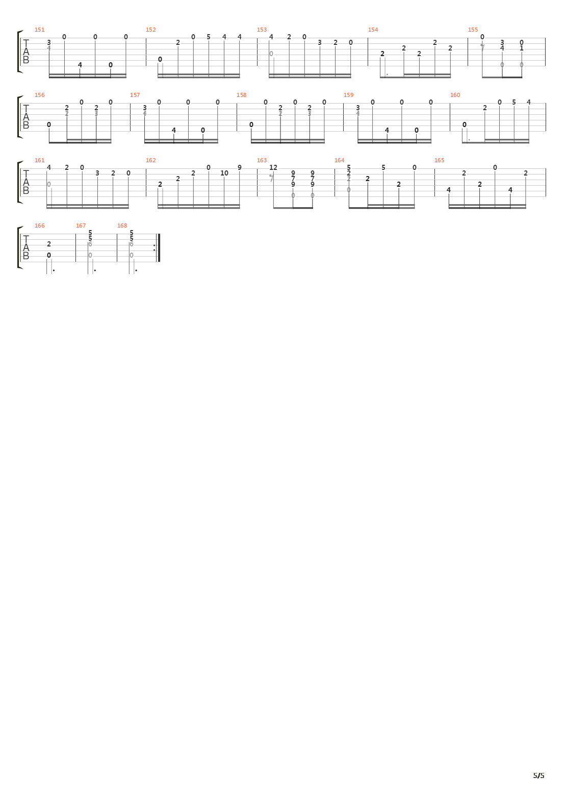 Opus 10 No 12吉他谱