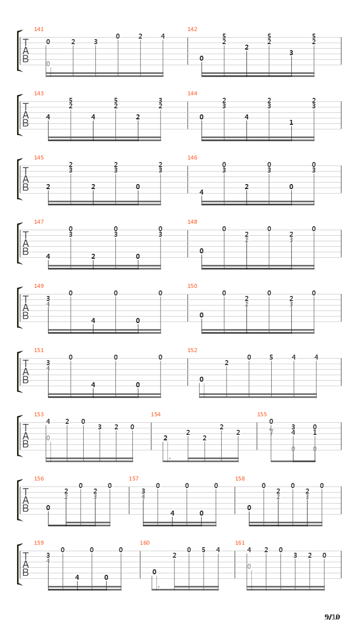 Opus 10 No 12吉他谱