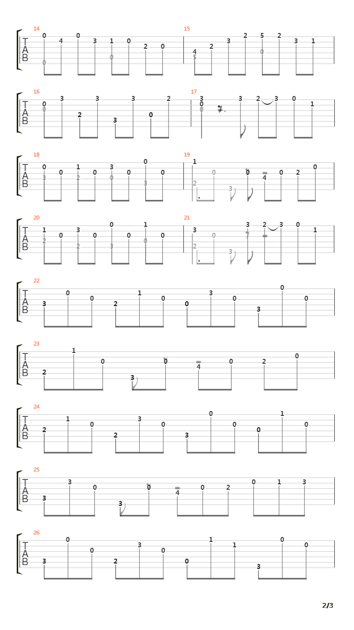 Opus 11 No 1吉他谱