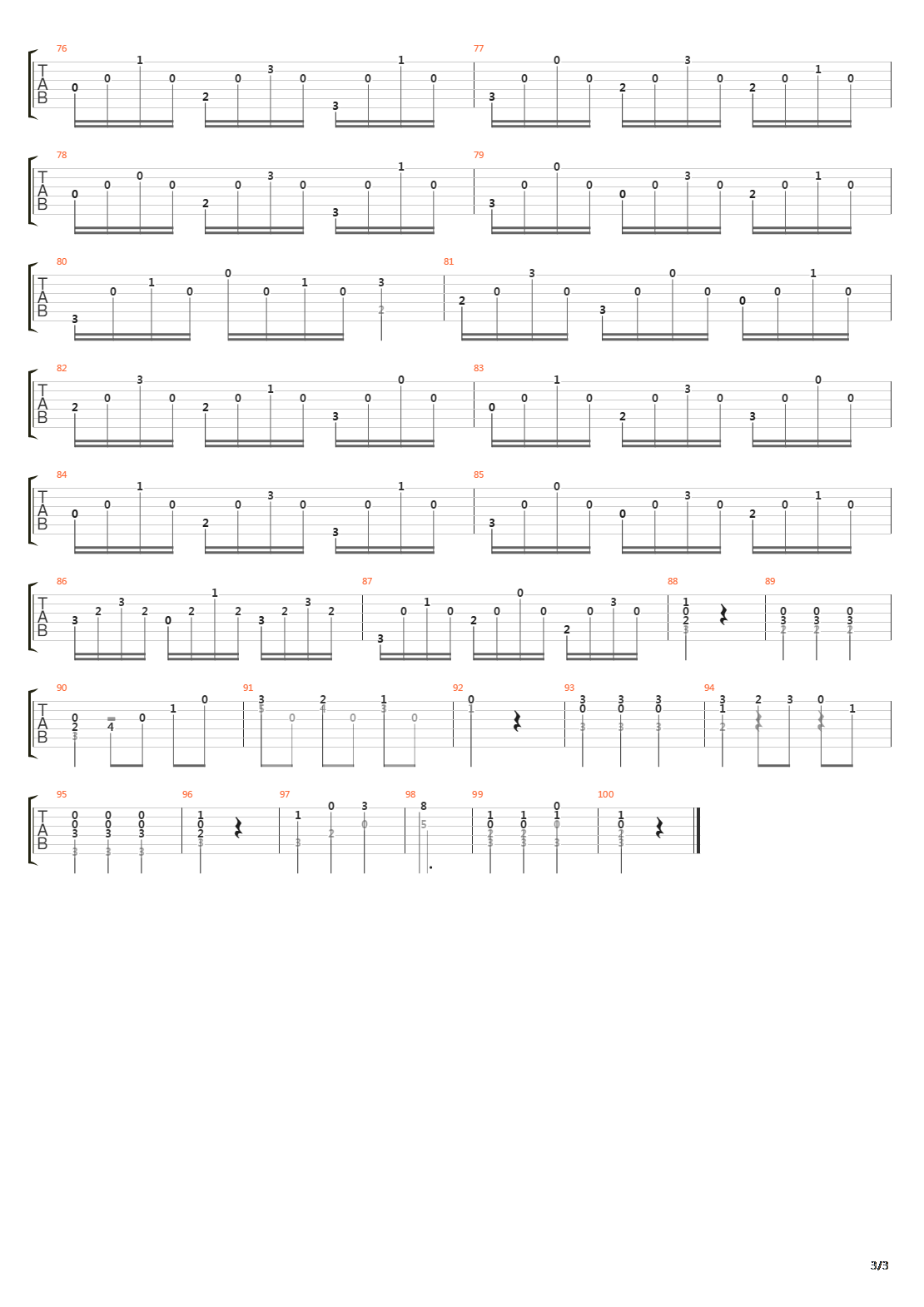 Opus 11 No 5吉他谱