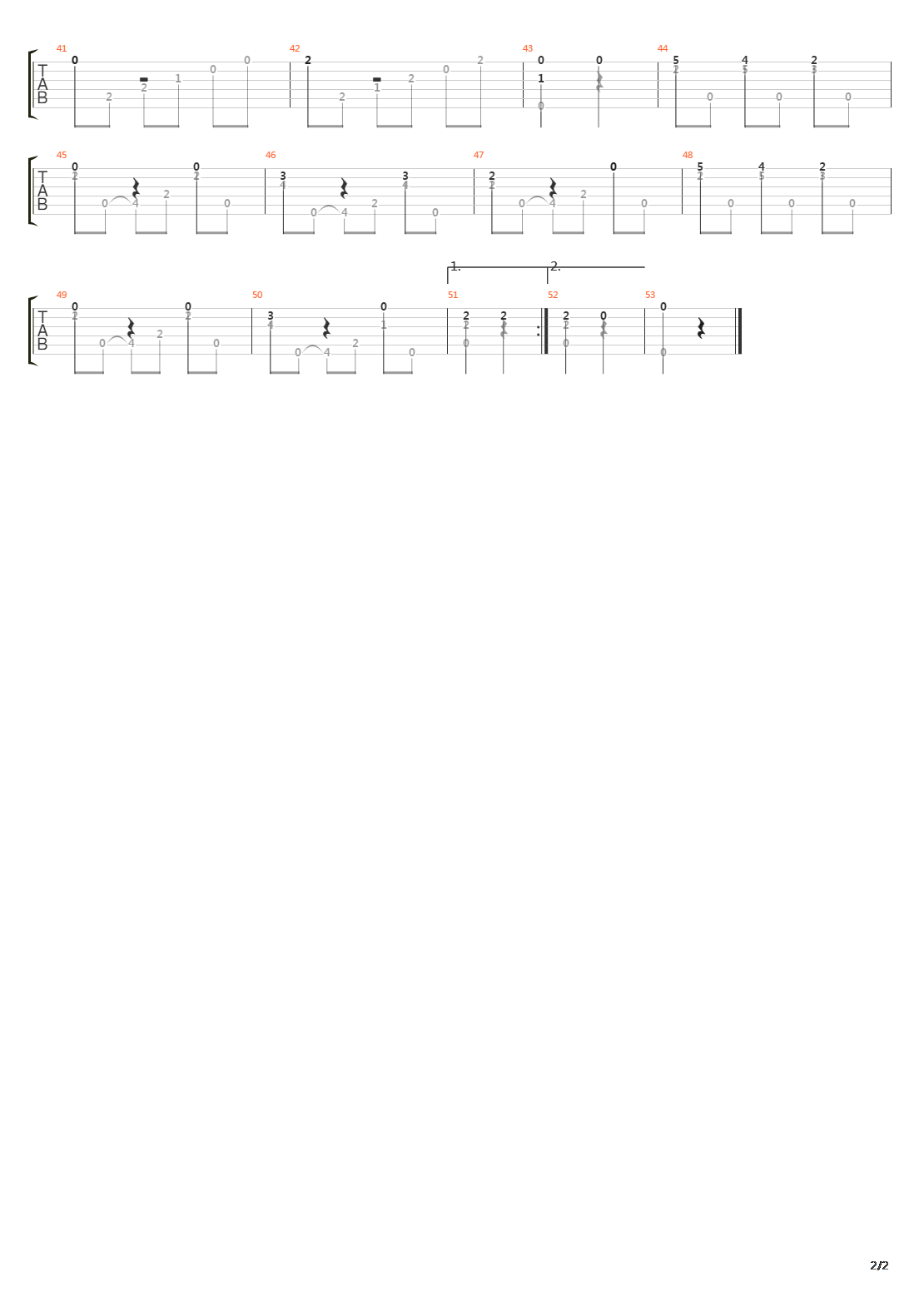 Opus 11 No 7吉他谱