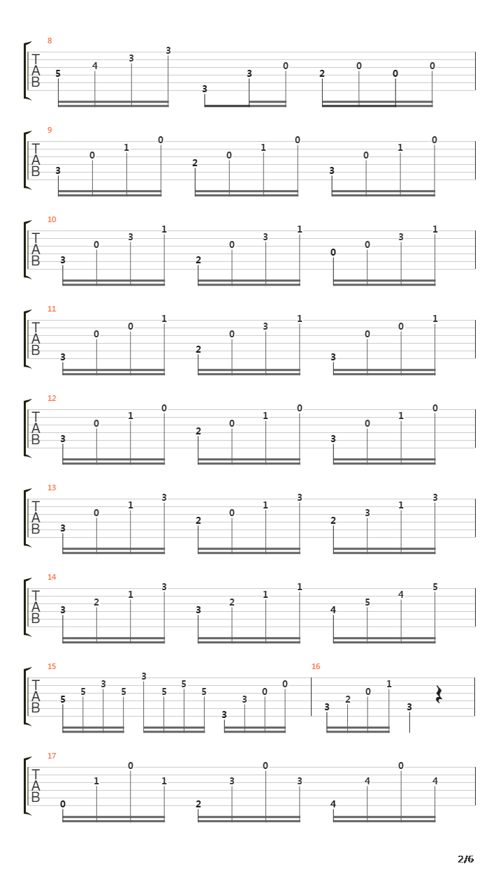 Opus 26 No 1 Caprice吉他谱