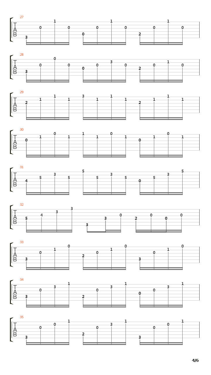 Opus 26 No 1 Caprice吉他谱