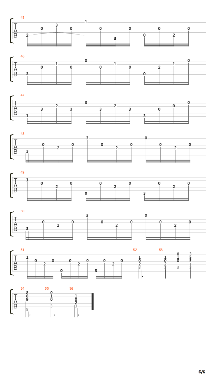 Opus 26 No 1 Caprice吉他谱