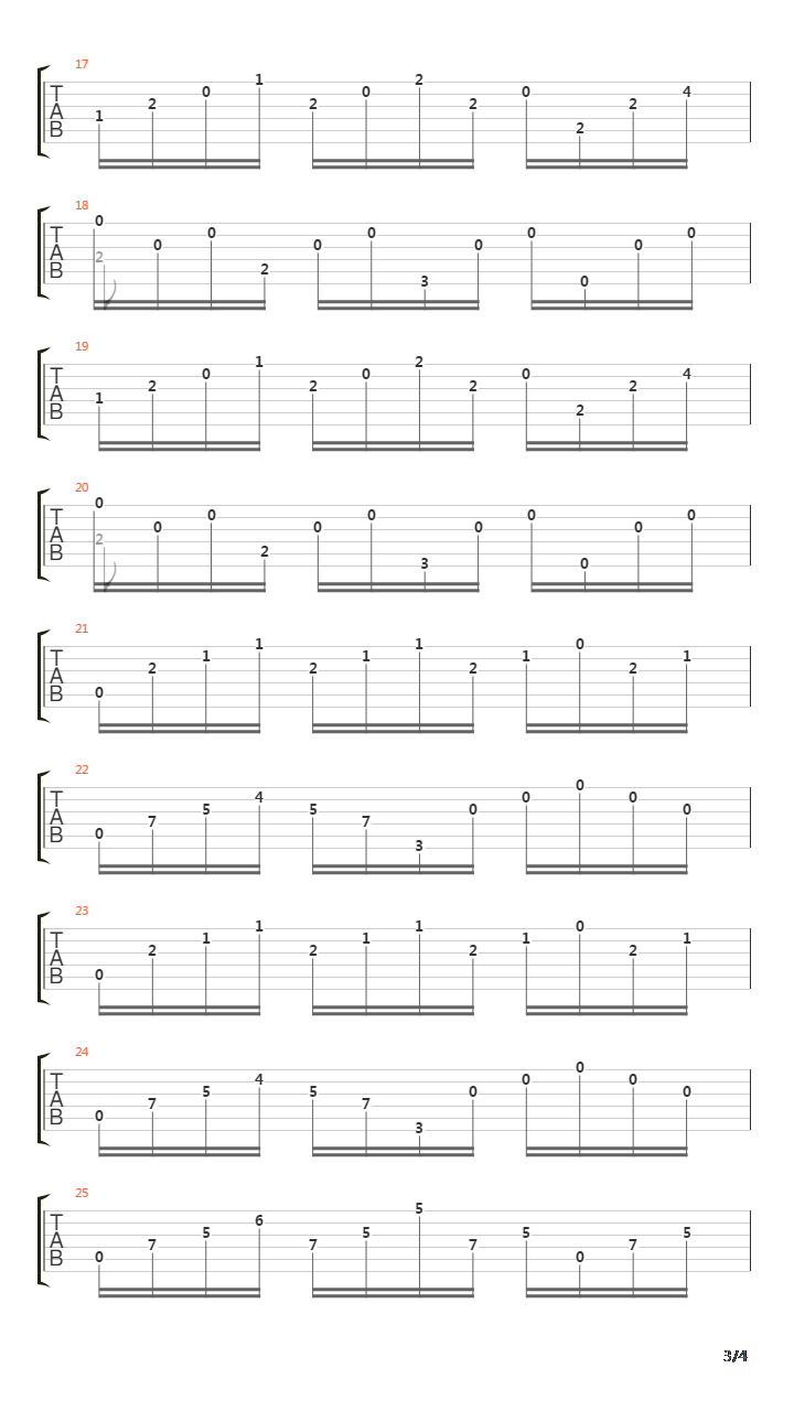 Opus 26 No 3 Caprice吉他谱