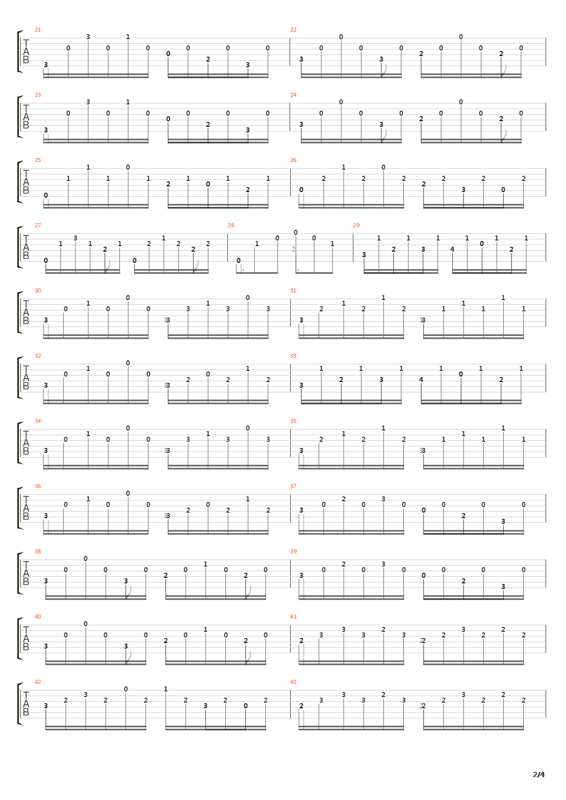 Opus 26 No 4 Caprice吉他谱