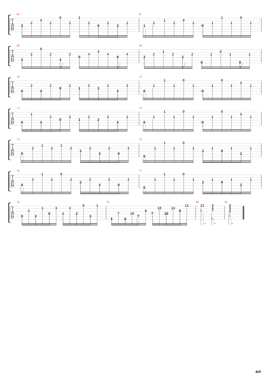 Opus 26 No 4 Caprice吉他谱