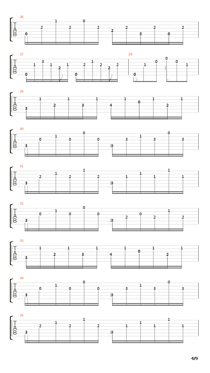 Opus 26 No 4 Caprice吉他谱