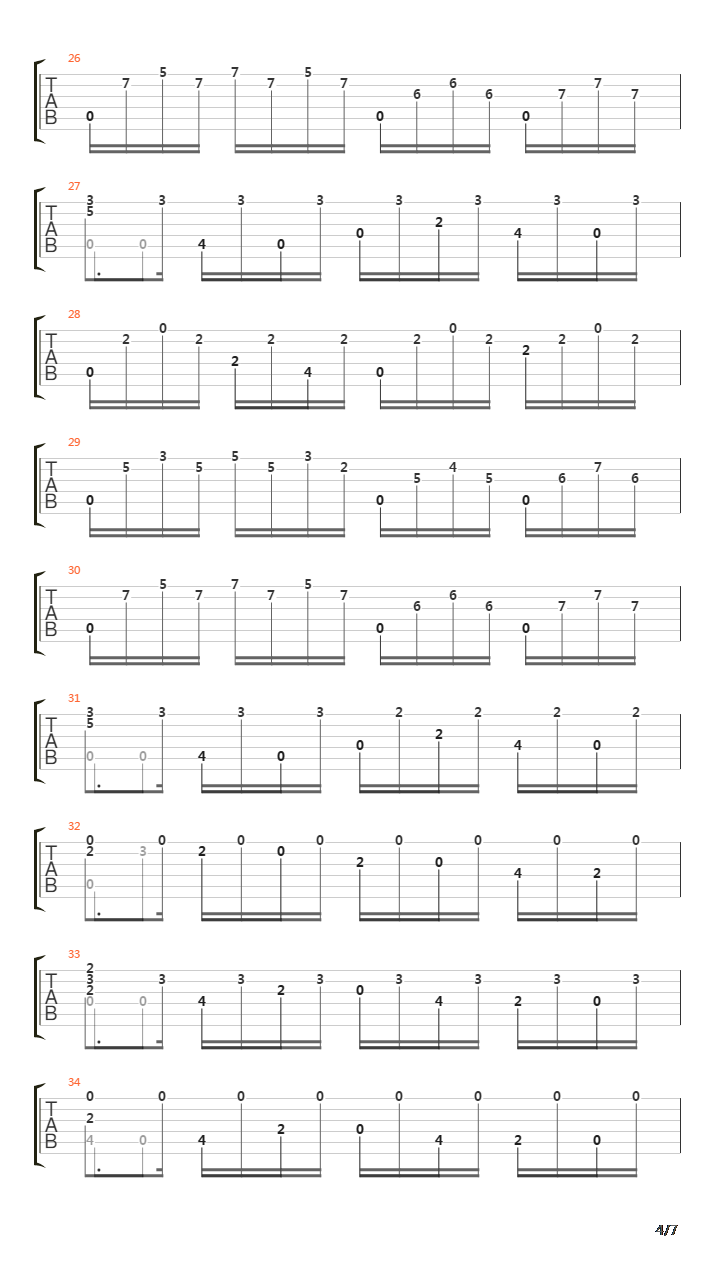 Opus 26 No 5 Caprice吉他谱