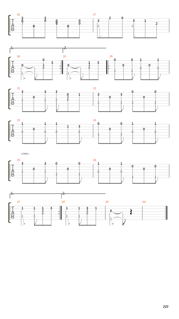 Opus 59 No 4吉他谱