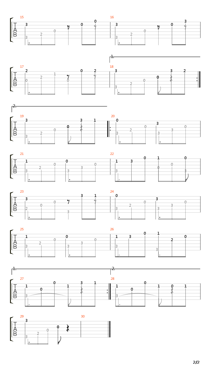 Opus 59 No 13吉他谱