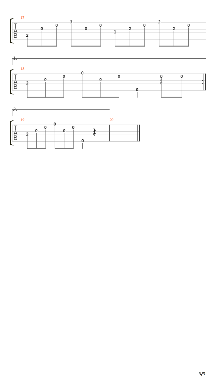 Opus 59 No 18吉他谱