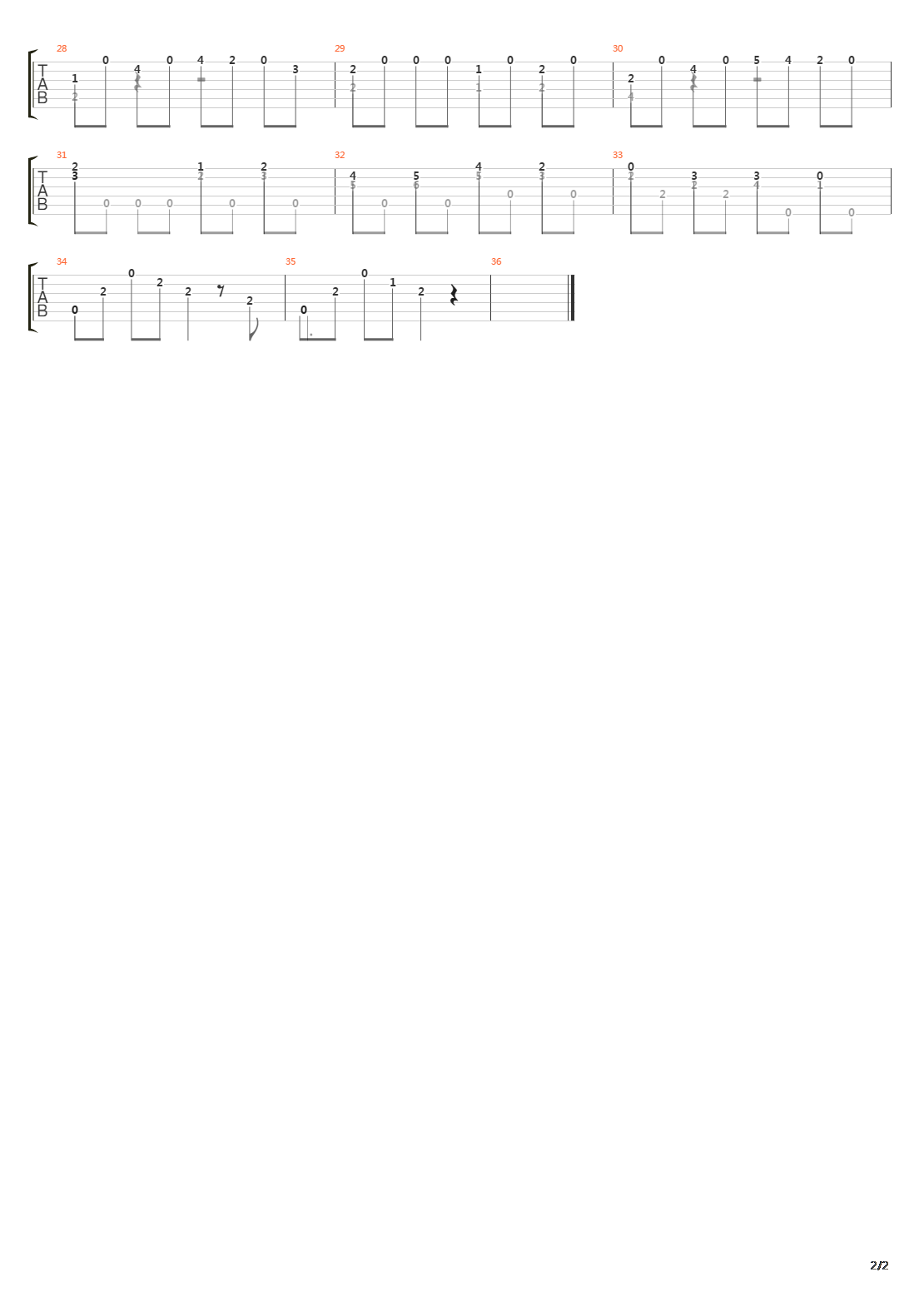 Opus 59 No 20吉他谱