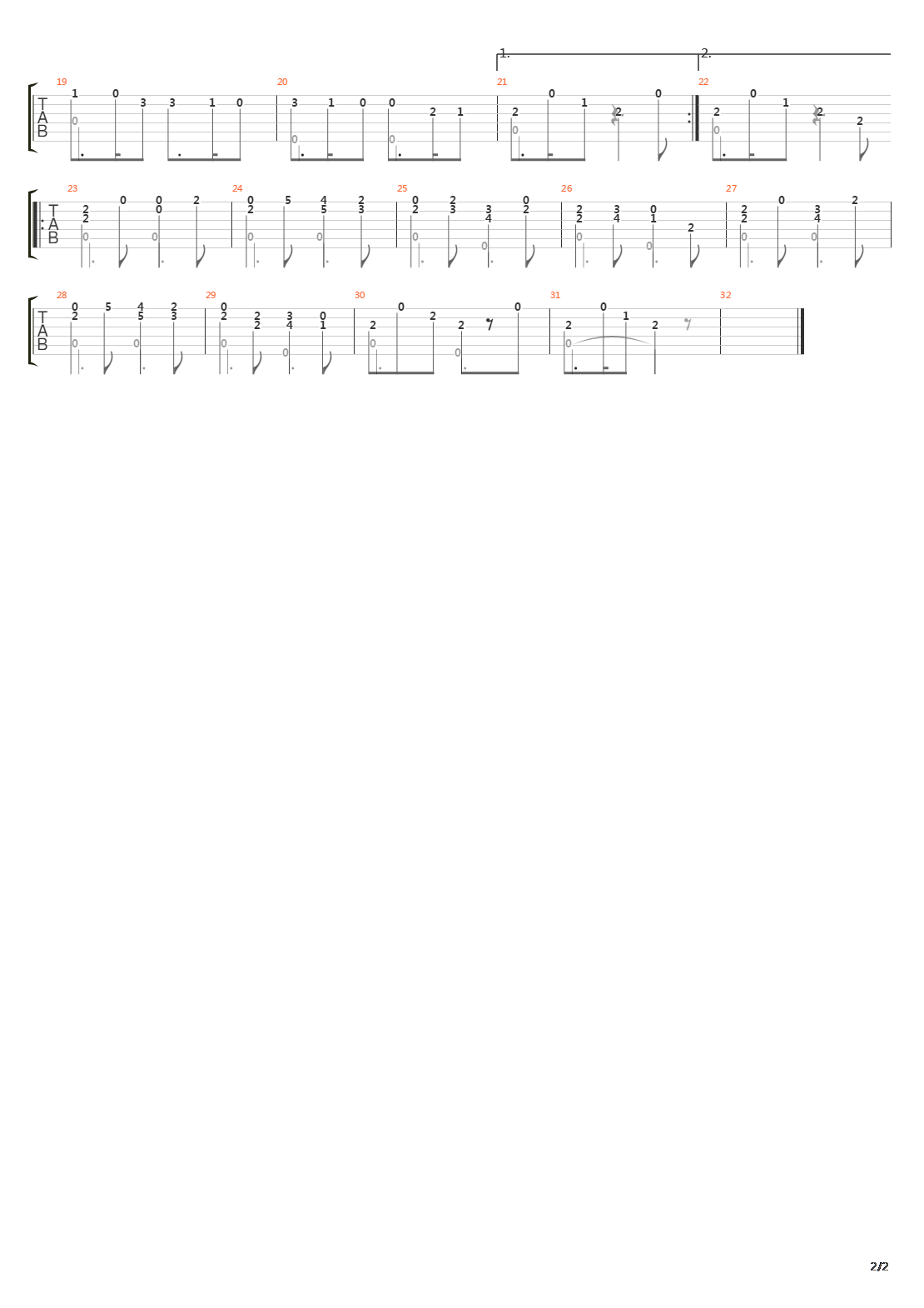 Opus 59 No 22吉他谱