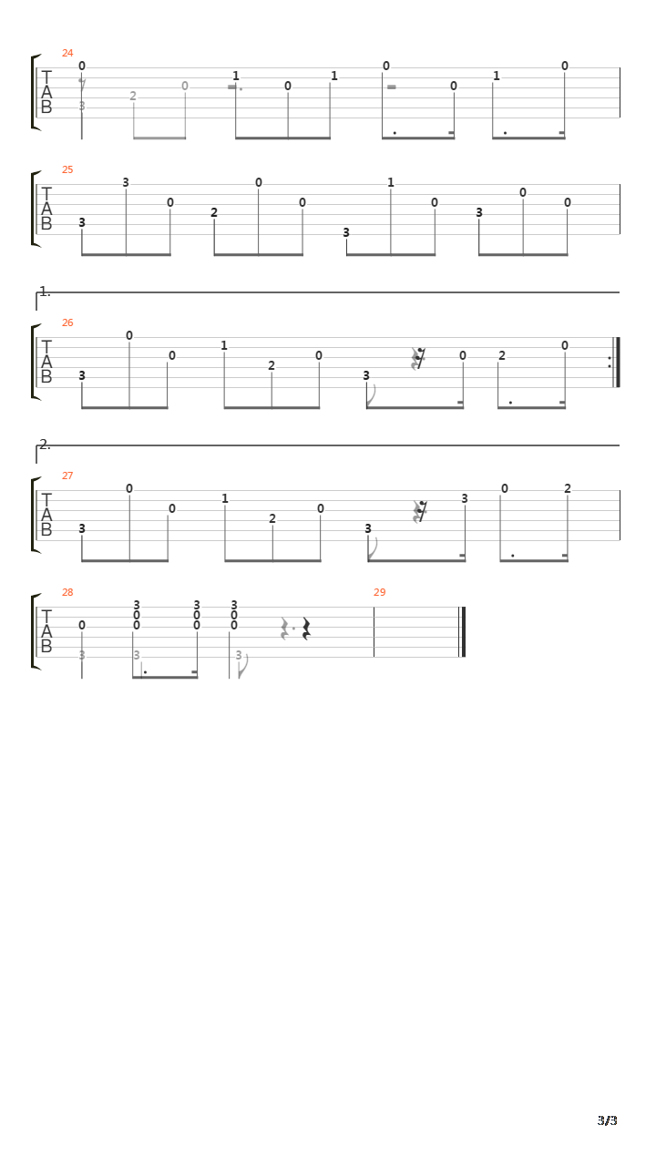 Opus 59 No 27吉他谱