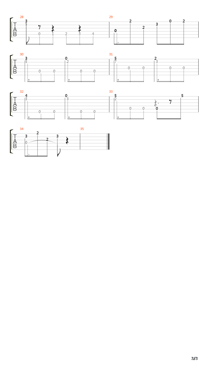Opus 59 No 30吉他谱