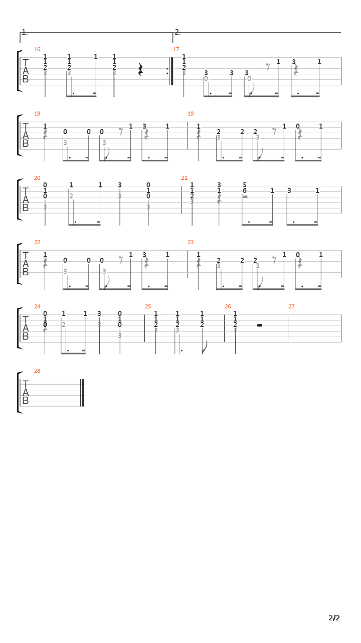 Opus 59 No 32吉他谱