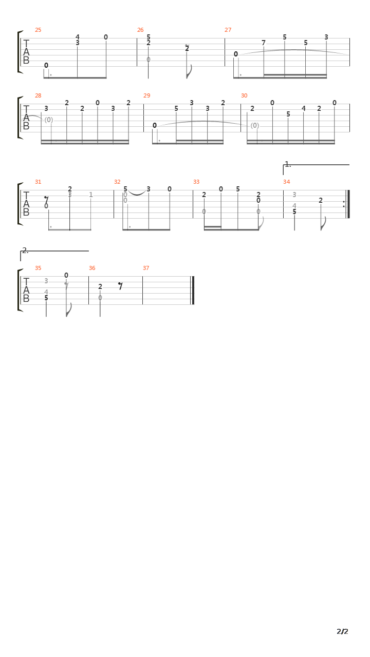 Opus 59 No 36吉他谱