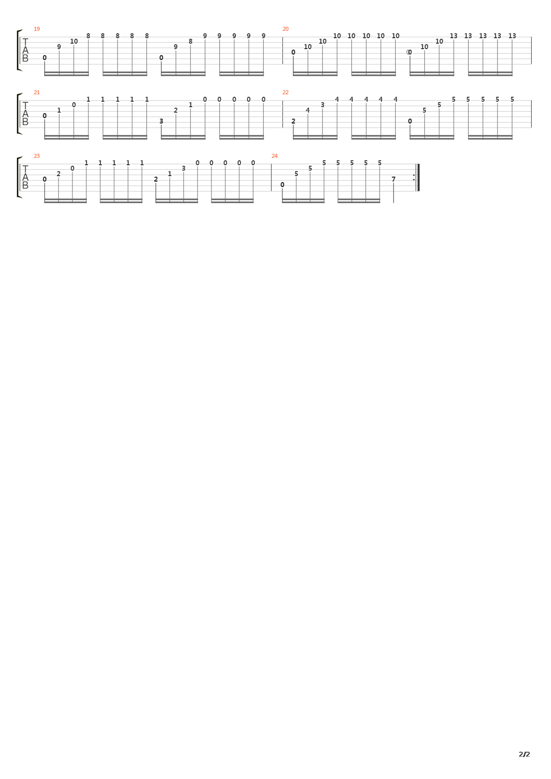 Opus 60 No 2 in A minor吉他谱