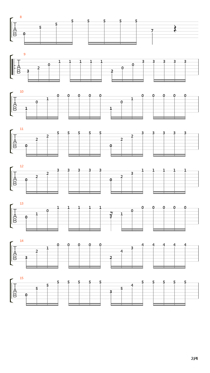 Opus 60 No 2 in A minor吉他谱