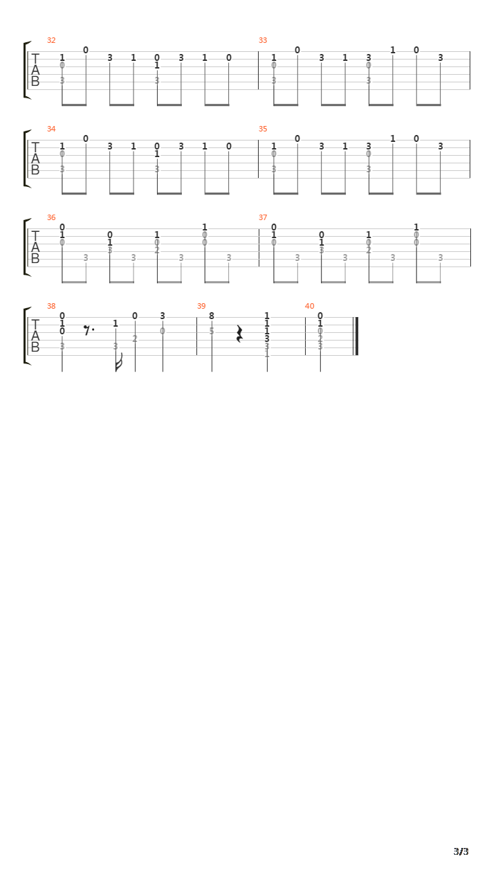 Opus 60 No 6 in C吉他谱