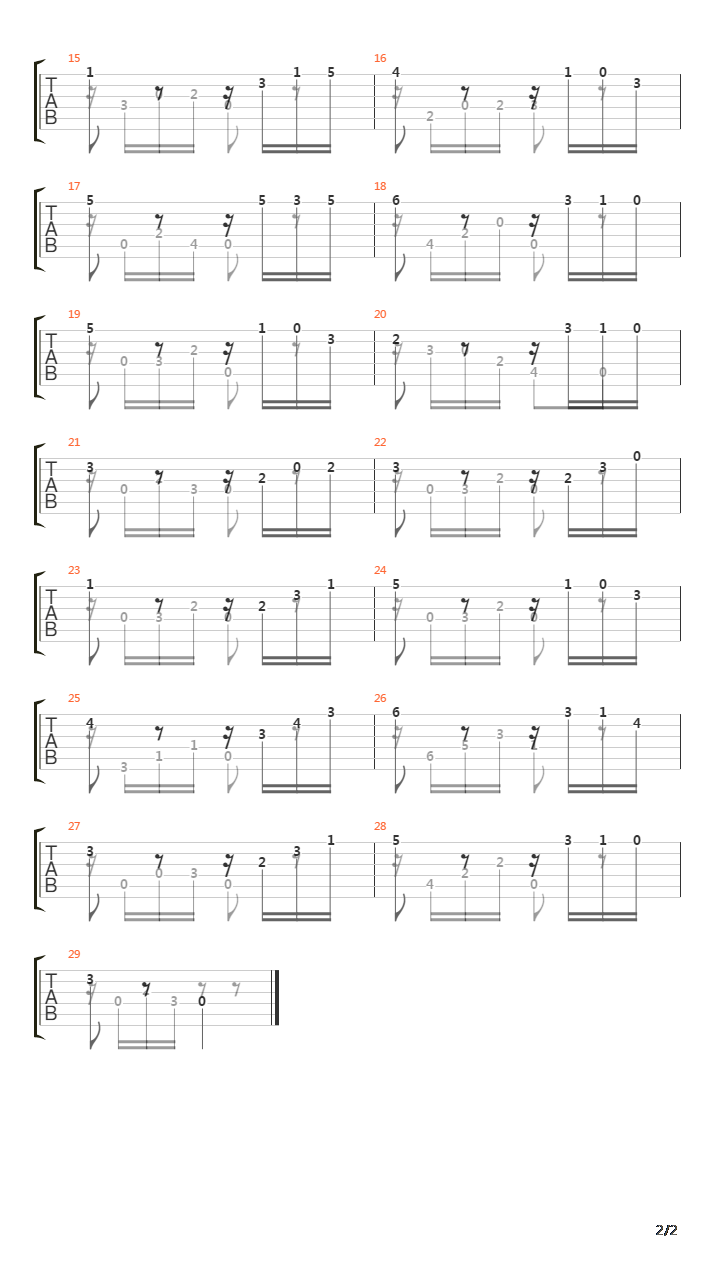 Opus 60 No 11 in D Minor吉他谱