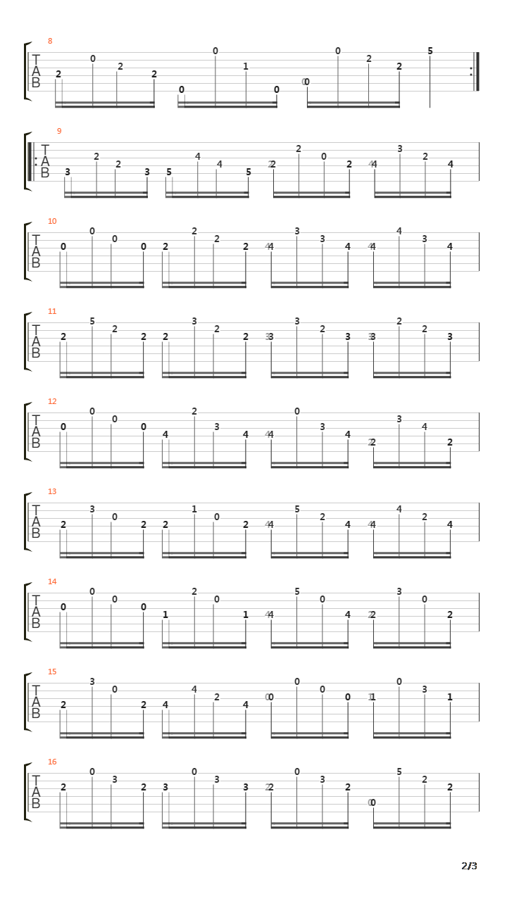 Opus 60 No 12 in D吉他谱