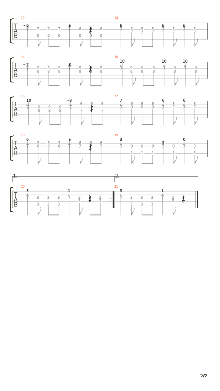 Opus 60 No 16 D Minor吉他谱