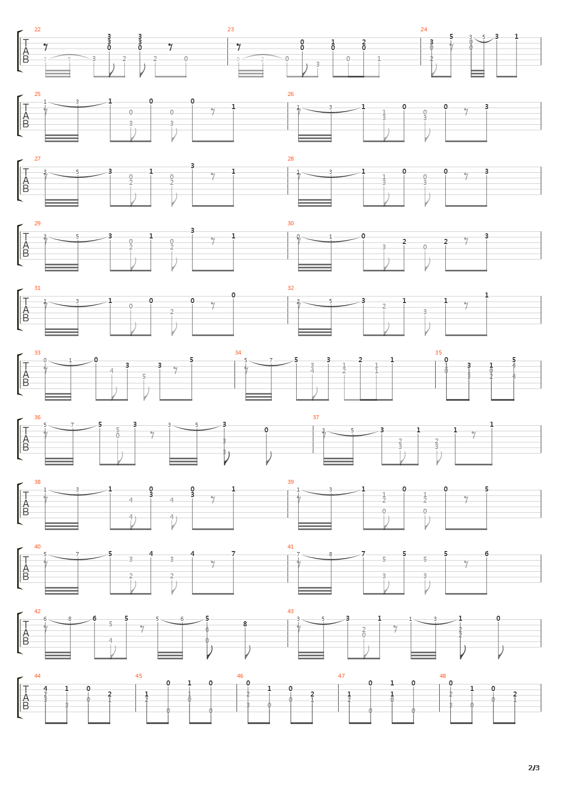 Opus 60 No 21 in A吉他谱