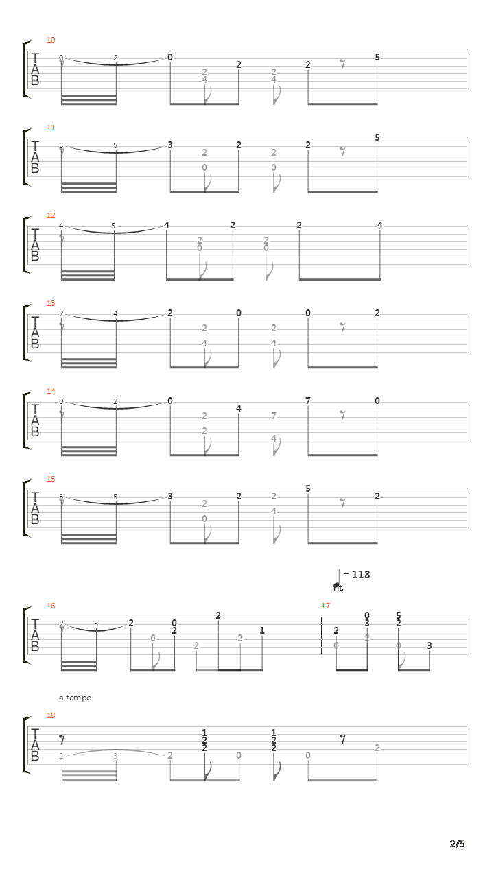 Opus 60 No 21 in A吉他谱