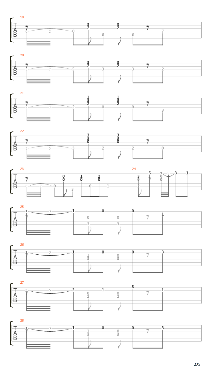 Opus 60 No 21 in A吉他谱