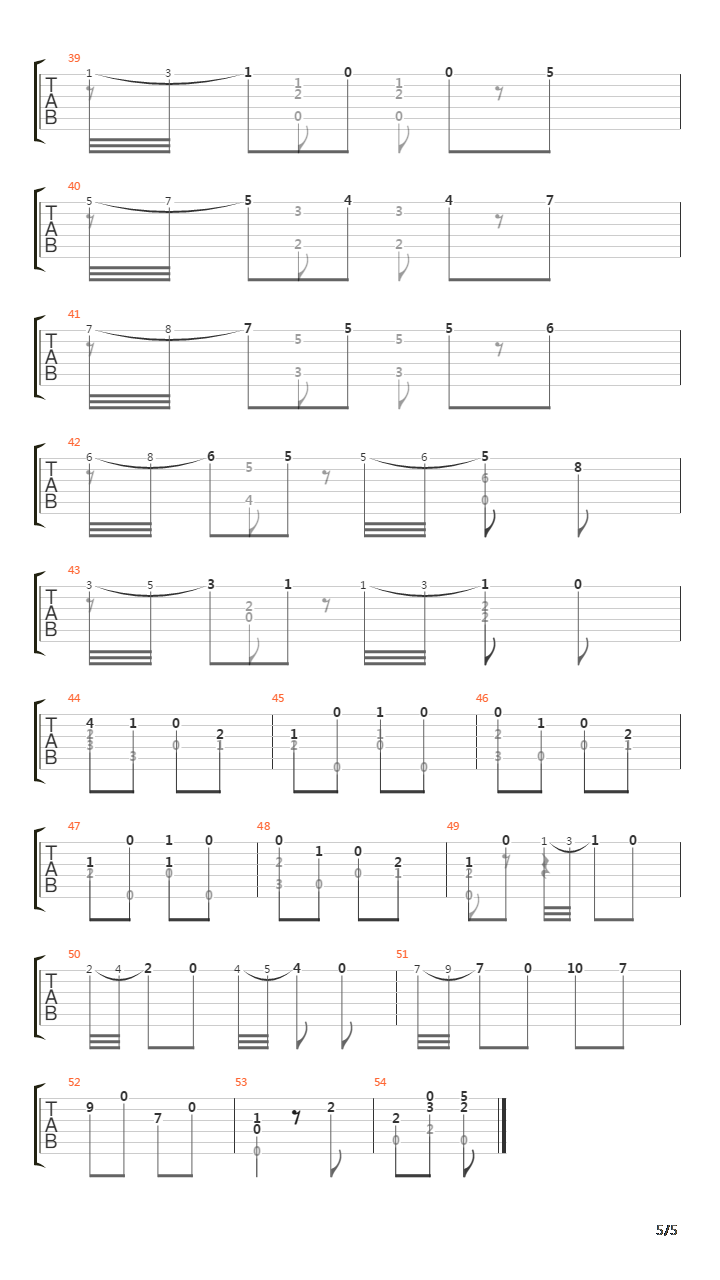 Opus 60 No 21 in A吉他谱