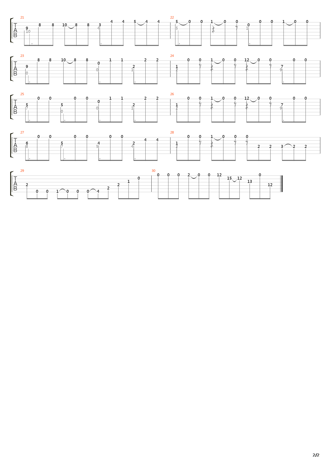 Opus 60 No 23 in A吉他谱