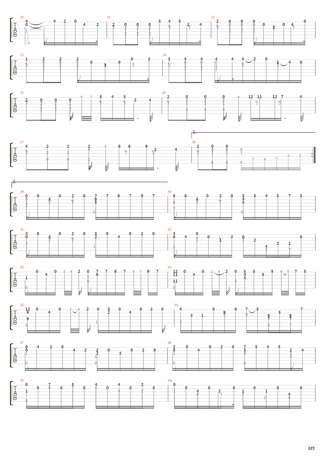 Opus 60 No 24 in E吉他谱